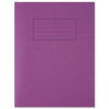 Silvine 9"x7" Purple Exercise Book - Lined with Margin