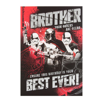 Star Wars Brother Birthday Card 'Best Ever'