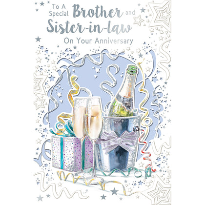 To a Special Brother and Sister-In-Law On Your Anniversary Celebrity Style Greeting Card