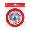 Pack of 10 9" Plates Traditional Christmas