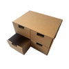 Kraft Desktop Organiser Drawers Cardboard DIY Storage Box