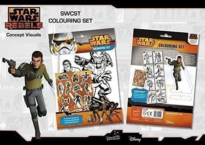 Star Wars Colouring Set - Colour Pencils & Stickers