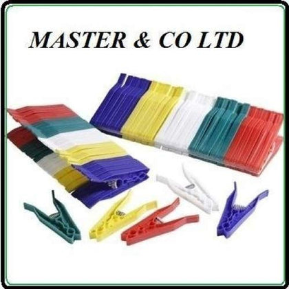 36 Plastic Assorted Coloured Cloths Laundry Pegs