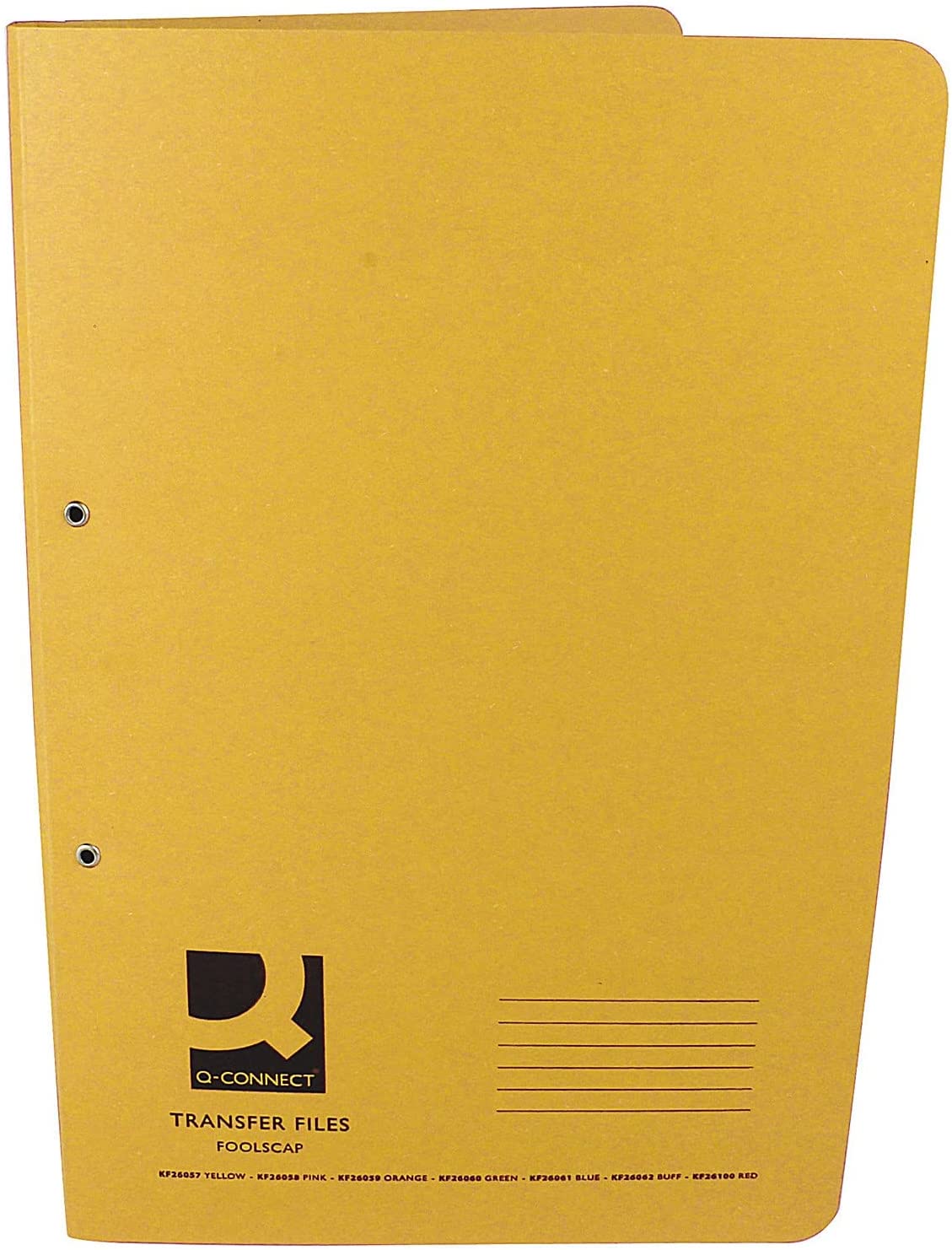 Pack of 25 35mm Capacity Foolscap Yellow Transfer Files
