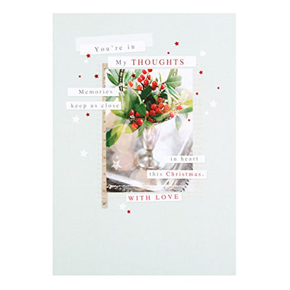 Christmas Caring Thoughts Card 'With Love'
