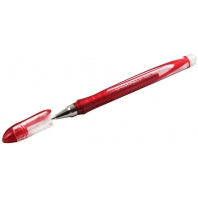 Pack of 10 Q Connect Red Gel Pen 0.3mm Line