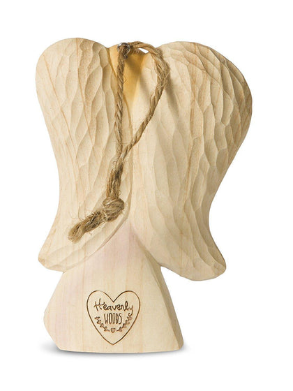 Forever In Our Hearts Angel Figurine with Twine String, 4-1/2