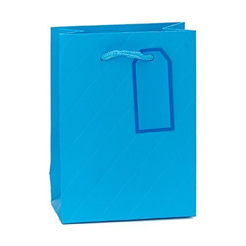 Small Blue Quilted Gift Bag