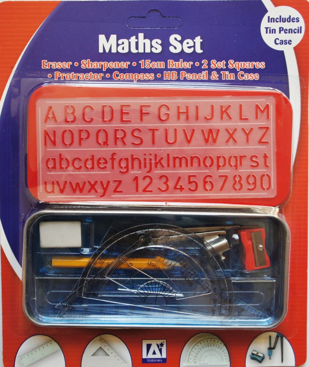 Maths Set in a Tin– Choice Wholesale