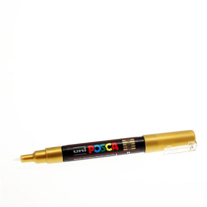 Gold Uni Posca PC-1M 0.7mm Bullet Tip Permanent Marker Pen
