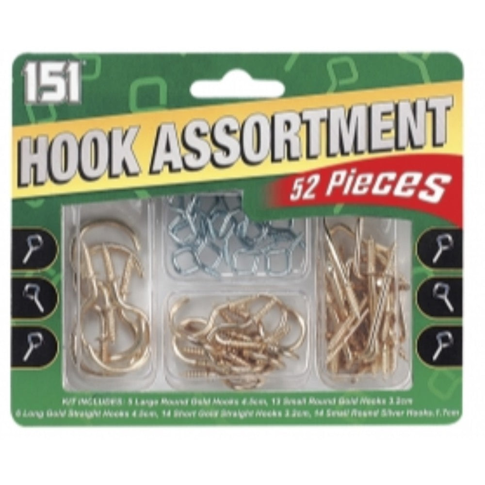 Hook Assortment 52 Pieces– Choice Wholesale