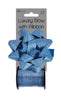 Baby Blue Glitter Bow And Ribbon Spool Baby Shower Decoration