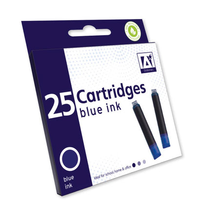 Pack of 25 Blue Ink Cartridges
