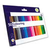 Pack of 50 Fibretips Colouring Pens