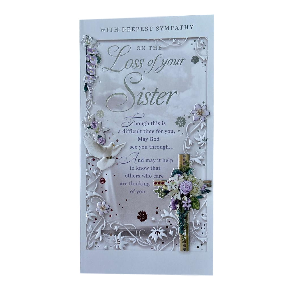 Loss of Sister Sympathy Opacity Card