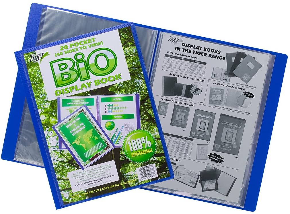 A4 20 Pockets Biodegradable Display Presentation Book Choice Wholesale