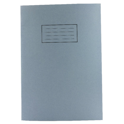 Pack of 100 A4 Blue Exercise Books 80 Plain Pages