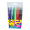 Pack of 10 Quality Brush Fibre Pens