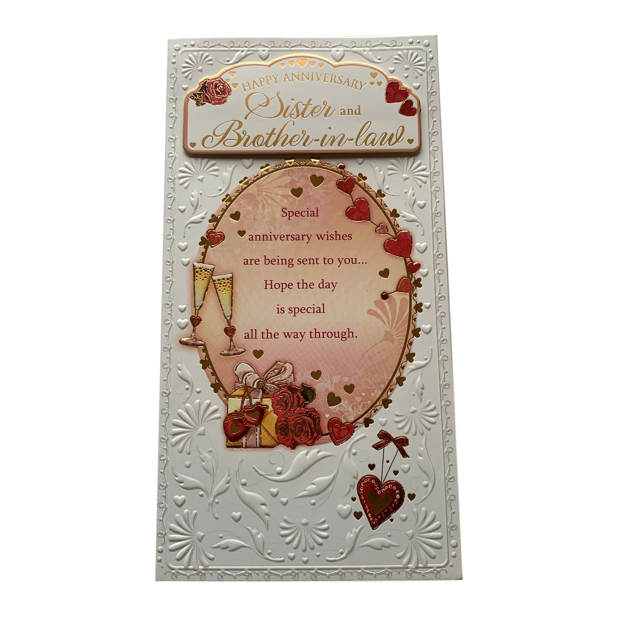 Sister & Brother-In-Law Anniversary Soft Whispers Card