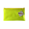 8x5" Frosted Yellow Pencil Case - See Through Exam Clear Translucent