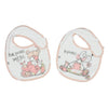 Precious Baby Girl" Set of 2 Bibs In a Gift Box