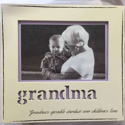 Grandma With Nice Verse Wooden Photo Frame 4x6