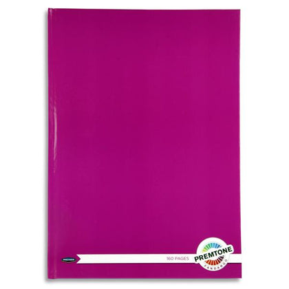A4 160 Pages Fandango Pink Hardcover Notebook by Premto