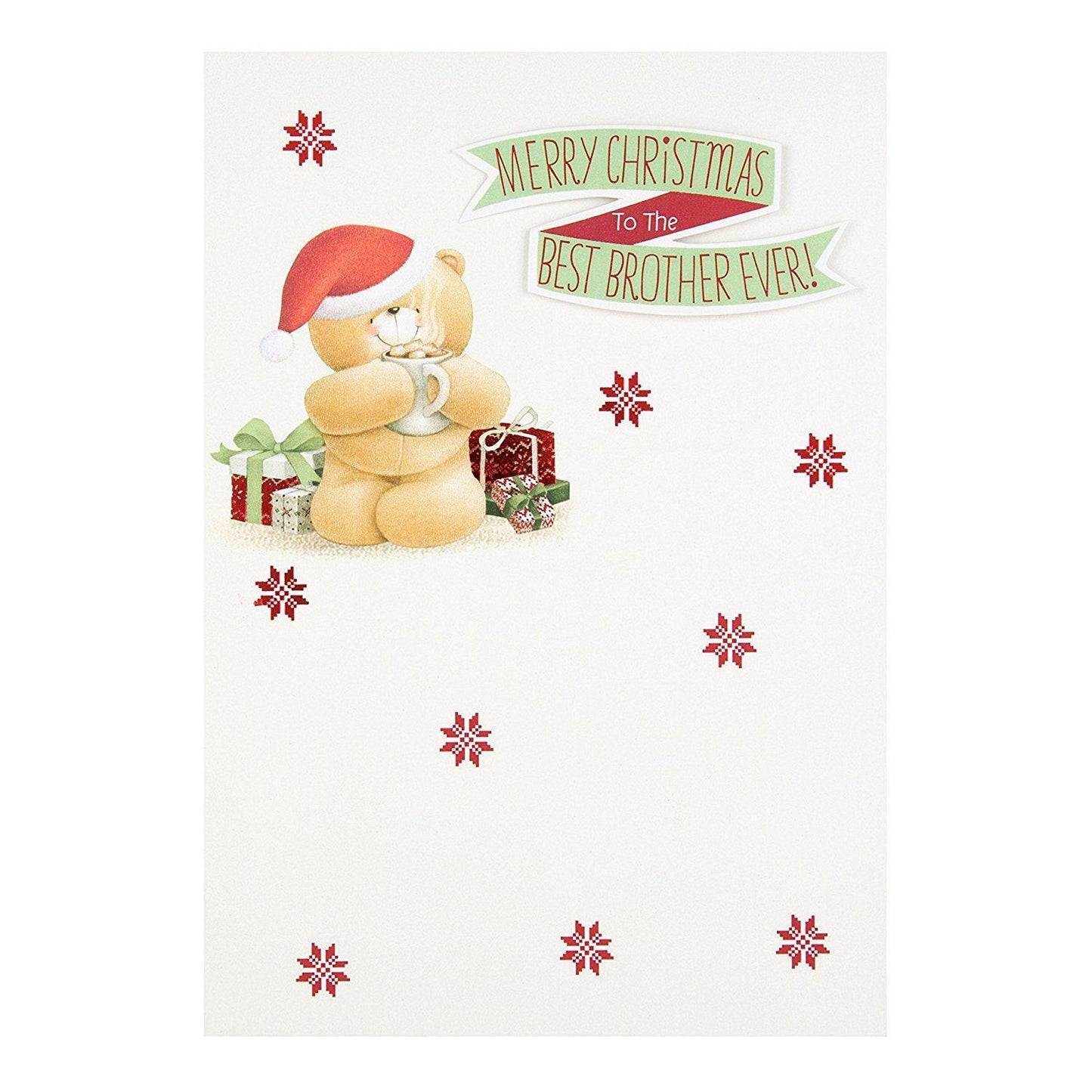Forever Friends Christmas Card 'For Brother'