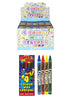 Pack of 4 8cm Superhero Wax Crayons