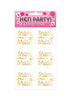 Pack of 6 Team Bride Hen Party Temporary Tattoos