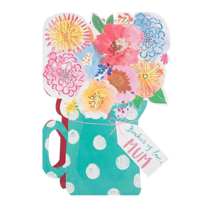 Mum Flower Pot Mother's Day Card 'Bundles Of Love'