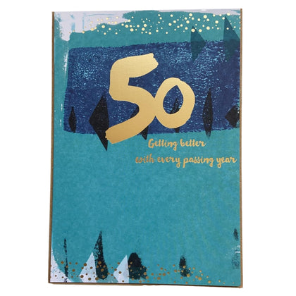 50th Getting Better Age 50 Birthday Card