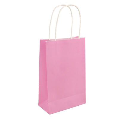 Pack of 24 Baby Pink Party Bags with Handles