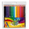 Woc Wallet of 24 Full Size Colouring Pencils