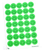Pack of 420 Green A5 Smiley Face Stickers