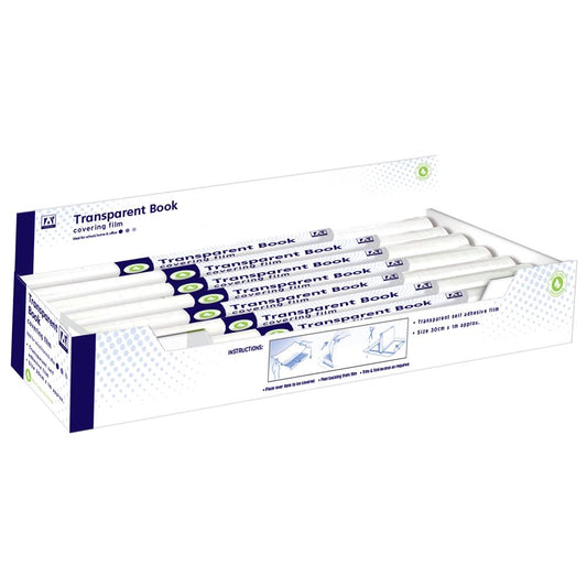 450mm x 1500mm Transparent Self Adhesive Book Covering Film