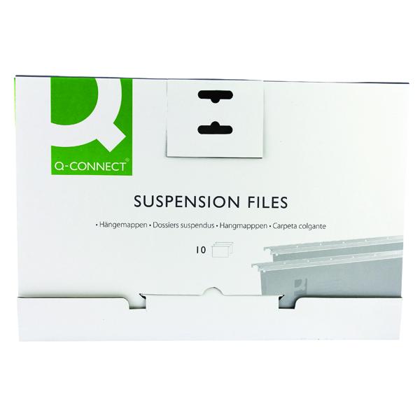 Pack of 10 Foolscap Tabbed Suspension Files