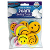 Pack of 30 Smiley Faces Foam Stickers by Crafty Bitz