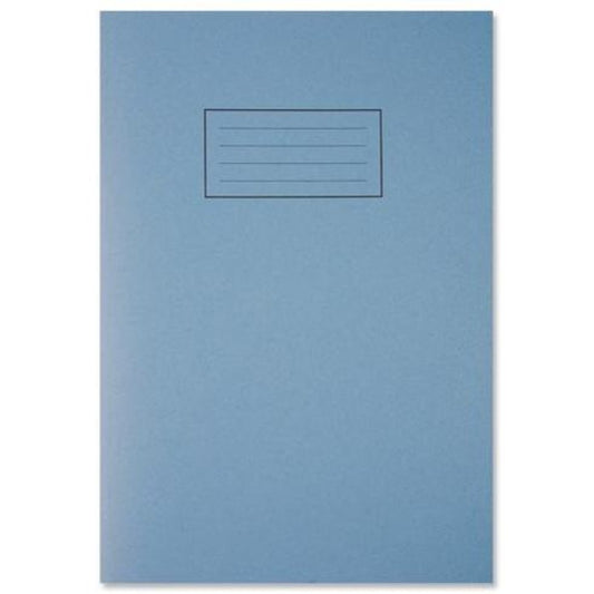 Silvine A4 Blue Exercise Book - Lined with Margin