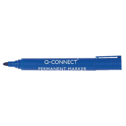 Permanent Marker Pen Bullet Tip Blue (Pack of 10)
