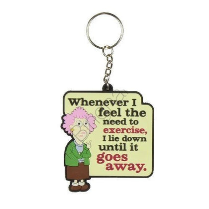 Aunty Acid 3D Rubber Keyring Whenever I Feel The Need