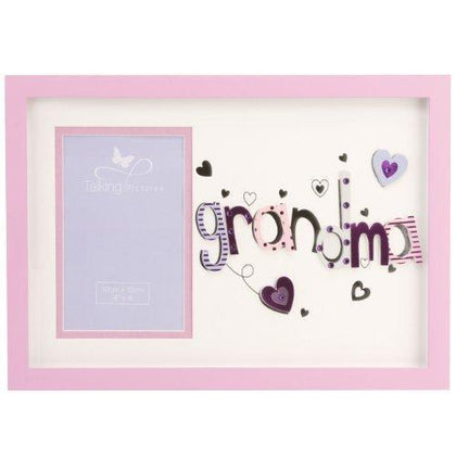 Talking Pictures More Than Words 3D Letter Frame 'Grandma'