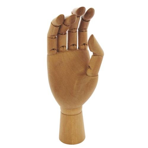 8" Wooden Right Hand Manikin