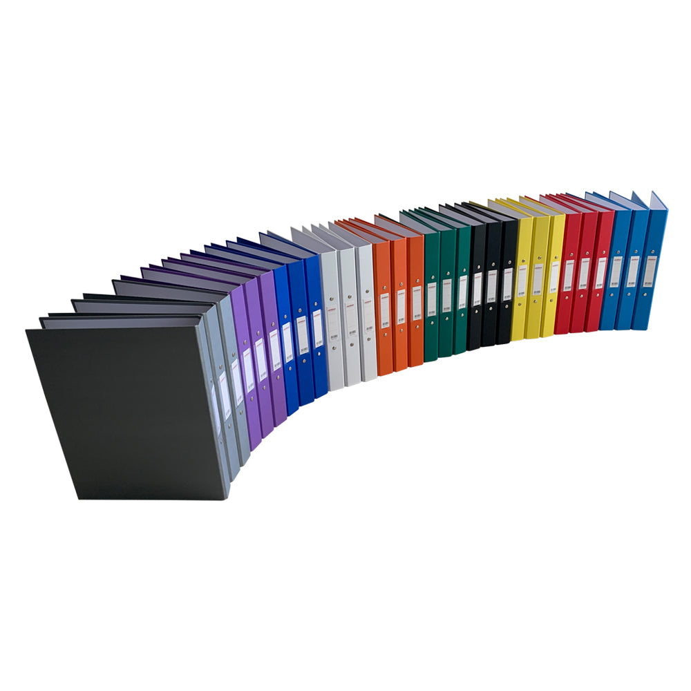 Pack of 20 A4 Red Paper Over Board Ring Binders by Janrax