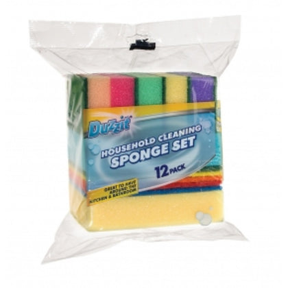 Pack of 12 Duzzit Household Cleaning Sponge