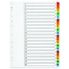A4 1-20 Index Multi-punched Dividers Reinforced Board Multi-Colour Numbered Tabs