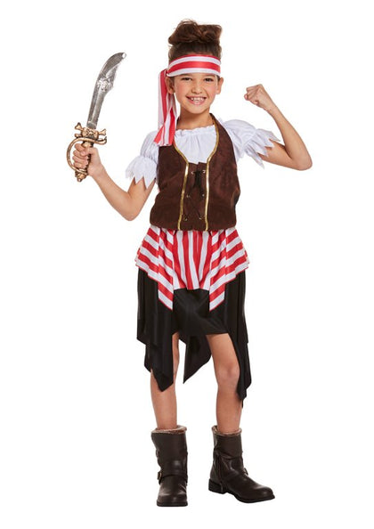 Children's Buccaneer Pirate Costume For 7-9 Years