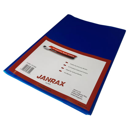 Pack of 10 A4 Frosted Blue Exercise Book Covers