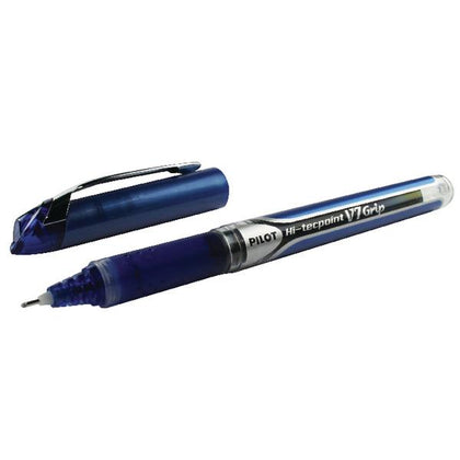 Pilot V7 Hi-Tecpoint Grip Liquid Ink Pen Blue (Pack of 12) 1031012003