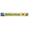 Pack of 30 Wipe-off Reusable 3"x24" Coloured Sentence Strips by Clever Kidz